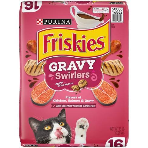 Purina Friskies Gravy Swirlers With Flavors Of Chicken Salmon