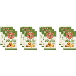 Boudin Sourdough Crackers Garlic Chive  - Case of 12 - 5 oz - 1 of 2