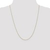 Black Bow Jewelry 0.9mm 10k Yellow Gold Solid Cable Chain Necklace - 2 of 4