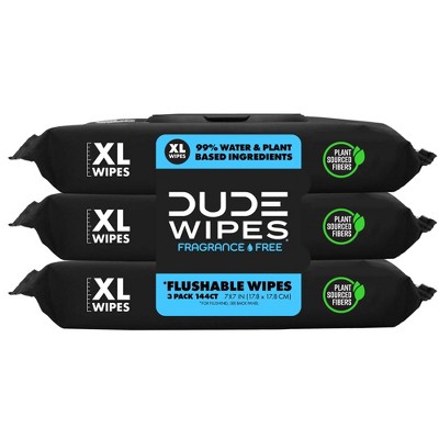 Dude Wipes Fragrance-free Flushable Wipes : Target