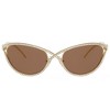 Swarovski SK 7025 400473 Womens Cat-Eye Sunglasses Gold 58mm - 2 of 3