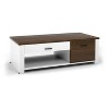 Yukimo Modern Coffee Table with Front and Back Drawers, Storage Compartments for Living Room, Bedroom & Office - 2 of 4
