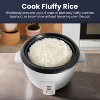 Elite Cuisine 6 Cup Non-Stick Rice Cooker with Steam Tray - 3 of 4
