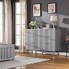 8 Drawer Dresser for Bedroom, Fluted 55" Wide Modern Chest of Drawers with Deep Drawers, Wooden Dresser Organizer for Living Room, Hallway, Kids Room - 2 of 4