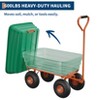 CuisinSmart Poly Dump Cart, 4 Cu.Ft. Heavy Duty 600 LBS Garden Cart, 10" No-Flat Tires & 180° Rotating Handle, for Yard, Landscaping, Gardening - 3 of 4