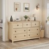 7-Drawer Dresser - Tall Boho Dresser with Curved Legs, Freestanding Storage for Living Room, Bedroom, Entryway, or Balcony - 2 of 4