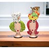 Kevins Gift Shoppe Ceramic Chef Lady Salt and Pepper Shakers - image 2 of 3