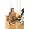 Vintiquewise Vintage Metal Bottle Shaped Wine Cork Holder - 3 of 4