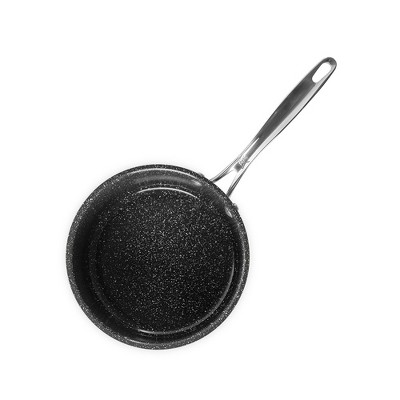 Basalt Black Aluminum Non-Stick 3 Quart Sauce Pan