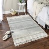 Design Imports Shabby Chic Textured Fringe - Gray - 4 X 6 Ft - 4 of 4