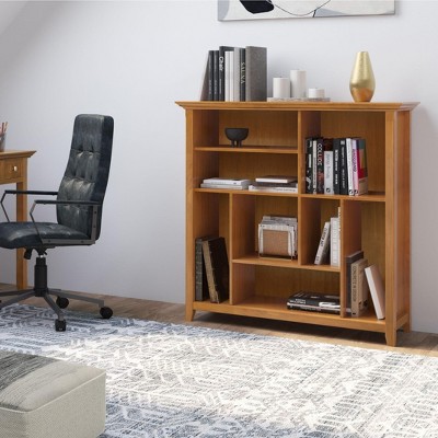 NicBex Bookcases for Living Room Modern 44" H 8 Multi Sized Cube Bookcase Storage Wood Bookshelves with Tapered Legs for Office Home