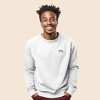 Dalix Cappuccino Embroidered Fleece Crewneck Long Sleeve Sweatshirt Mens - 2 of 4