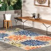 Nuloom Rosana Floral Machine Washable Pet Friendly Indoor/Outdoor Area Rug - 2 of 4