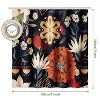 LunaLulinlk 71" x 71" Bohemian Floral Shower Curtain - 2 of 4