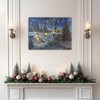Lumabase Battery Operated Lighted Wall Art with Remote Control Winter Village - 4 of 4