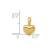 Black Bow Jewelry 14k Yellow Gold Puffed Heart Pendant, 6mm - 4 of 4