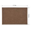 VECELO 4-Pack Solid Linen Rectangular Placemats, Dinner Mats for Indoor or Outdoor, Washable - 3 of 4