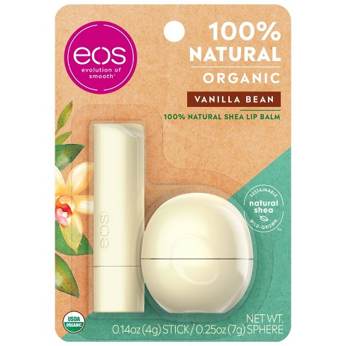 Eos Natural Organic Lip Balm Stick Sphere Vanilla Bean 0 39oz Target - sphere roblox