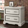 Sauder Carolina Grove 2 Drawer Lateral File Cabinet Winter Oak: Traditional Style, MDF, Metal Hardware, Laminate Surface - 2 of 4