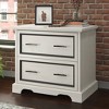 Sauder Carolina Grove 2 Drawer Lateral File Cabinet Winter Oak: Traditional Style, MDF, Metal Hardware, Laminate Surface - image 2 of 4