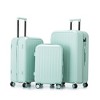 Cesicia 3 Pcs ABS Luggage with 360¡ã Spinner Wheel , Carry on Suitcase, with Cup Holder & USB Port, 20"/24"/28" - 2 of 4