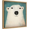 Amanti Art Polar Bear by Ryan Fowler Canvas Wall Art Print Framed 16-in. x 16-in. - 3 of 4