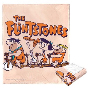 Warner Bros. The Flintstones Flinestones And Friends Silk Touch Throw Blanket 50x60 Inches - 1 of 4