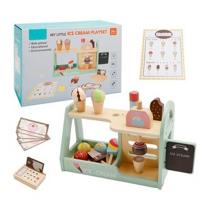 Topteng Simulation Dessert And Serve Ice Cream Counter Kid Play Educational Toy Set - 1 of 4