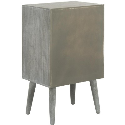 Pomona Slate Grey 3-Drawer Transitional Accent Table