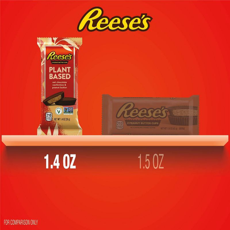 Reese&#39;s Plant Based Oat Chocolate Candy &#38; Peanut Butter Cup Bar - 1.4oz, 3 of 8