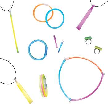 VIVII Glowsticks, 100 Light up Toys Glow Stick Bracelets Mixed Colors Party  Favors Supplies (Tube of 100)