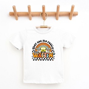 The Juniper Shop They See Me Rollin' Rainbow Toddler Short Sleeve Tee - 1 of 2