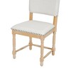 Sapphtopaz 2 Piece Retro Wood Dining Chairs Upholstered Accent Chairs with Padded Backs and Nailhead Side Chairs for Dining Room, Living Room - 3 of 4