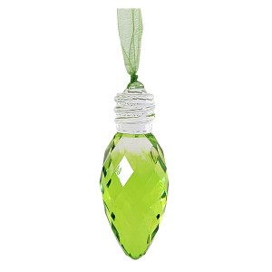 3.75 In Facet Christmas Bulb Ornament Light Reflecting Tree Ornaments - 1 of 2