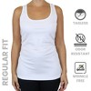 Galaxy By Harvic Women's Moisture Wicking Racerback Tank-3 Pack - 3 of 4