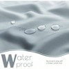 Ombre Grey Ocean Wave Shower Curtain, Waterproof, 70x72 Inches, 12 Hooks, Nautical Beach Decor - 3 of 4