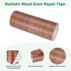 Unique Bargains Self Adhesive Wood Grain Design Durable Easy to Apply Repair Tape - 2 of 4