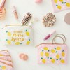 Sparkle and Bash 8 Pack Reusable Bridesmaid Gift Bags, Pink, White, with Gold Foil Zipper, 7 x 5 In - 2 of 4