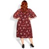 Women's Plus Size Alexandra Dress - port | CITY CHIC - 4 of 4