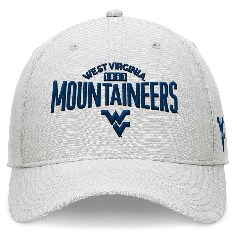 NCAA West Virginia Mountaineers Unstructured Chambray Cotton Hat - Gray, 2 of 5