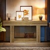 Resenkos Entryway Table, Console Sofa Table,63" Wood Console Table, Farmhouse 2-Tier Sofa Table Entryway Table,Rustic - 3 of 4