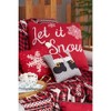 C&F Home 20" x 20" Let it Snow In Red Christmas Throw Pillow - image 4 of 4