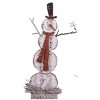 Transpac Christmas Rustic Holiday Wood Santa Snowman Tree Tabletop Decoration Set of 4, 10.0H inches - 3 of 4