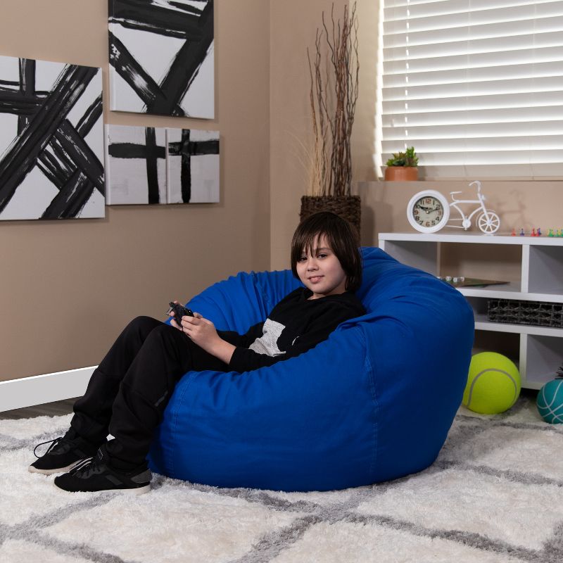 Flash Furniture Oversized Bean Bag Chair for Kids and Adults, 3 of 9
