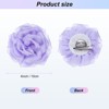 Unique Bargains Handmade Dainty Satin Fabric Big Peony Rose Flower Brooches Hair Clips 1 Pc - 3 of 4