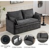 RISOKEYS 59.5 Inch Corduroy Sofa Bed - Convertible Sleeper Sofa with Side Storage for Living Room, Bedroom, Apartment - 4 of 4