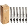 Slickblue Stainless Steel Tongs 6-Pack – 9-Inch Kitchen Utensils for Cooking, Serving, and Buffet Lines - 2 of 3