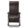 Tangkula Patio Rattan Wicker Recliner Chair Zero Gravity Folding Chaise Lounger - 2 of 4