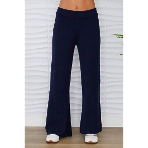 Women's Wo Knit Cozy Flared Pants - Milio Milano - 1 of 3