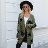 Women's Star Print Longline Cardigan - Cupshe - 2 of 4